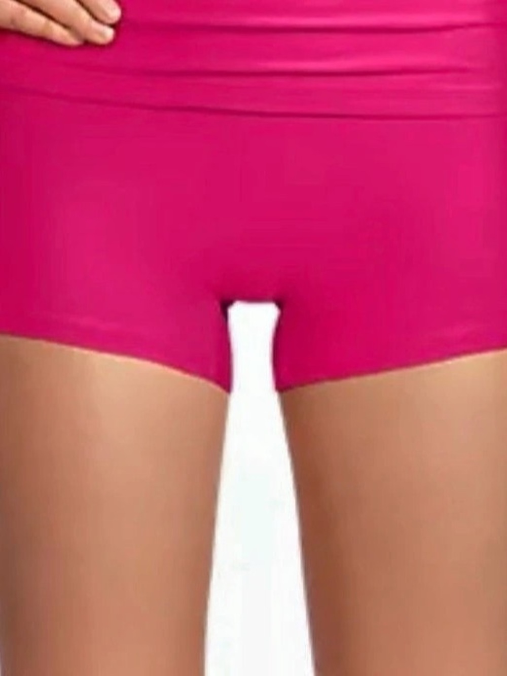 Lands' End Women's Swimwear Boy Shorts Bottom Size S Pink Riviera Rose NWT